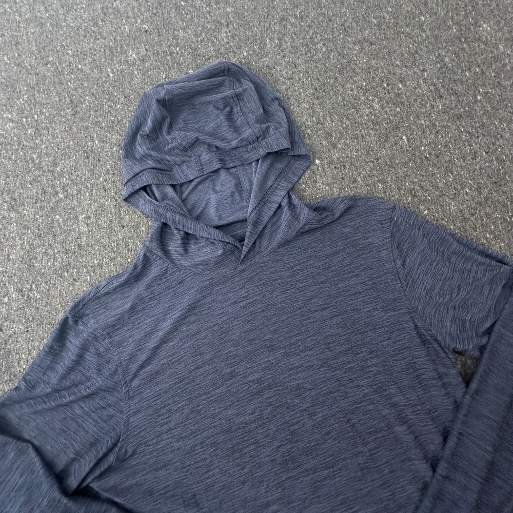 LEG3ND Breathe Hoodie Mens Medium Gray Space Dye Long Sleeve Pullover Activewear